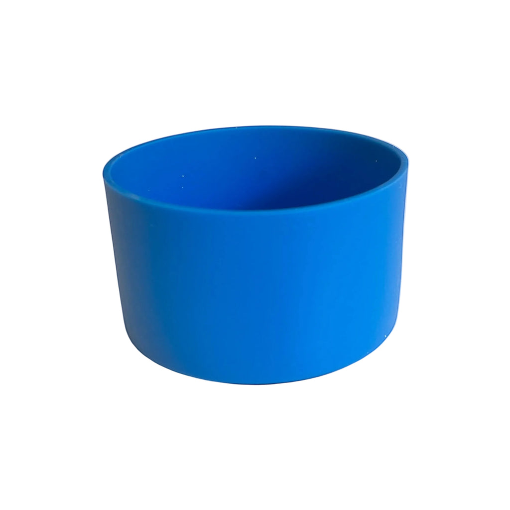 Blue ceramic bowl on a white background