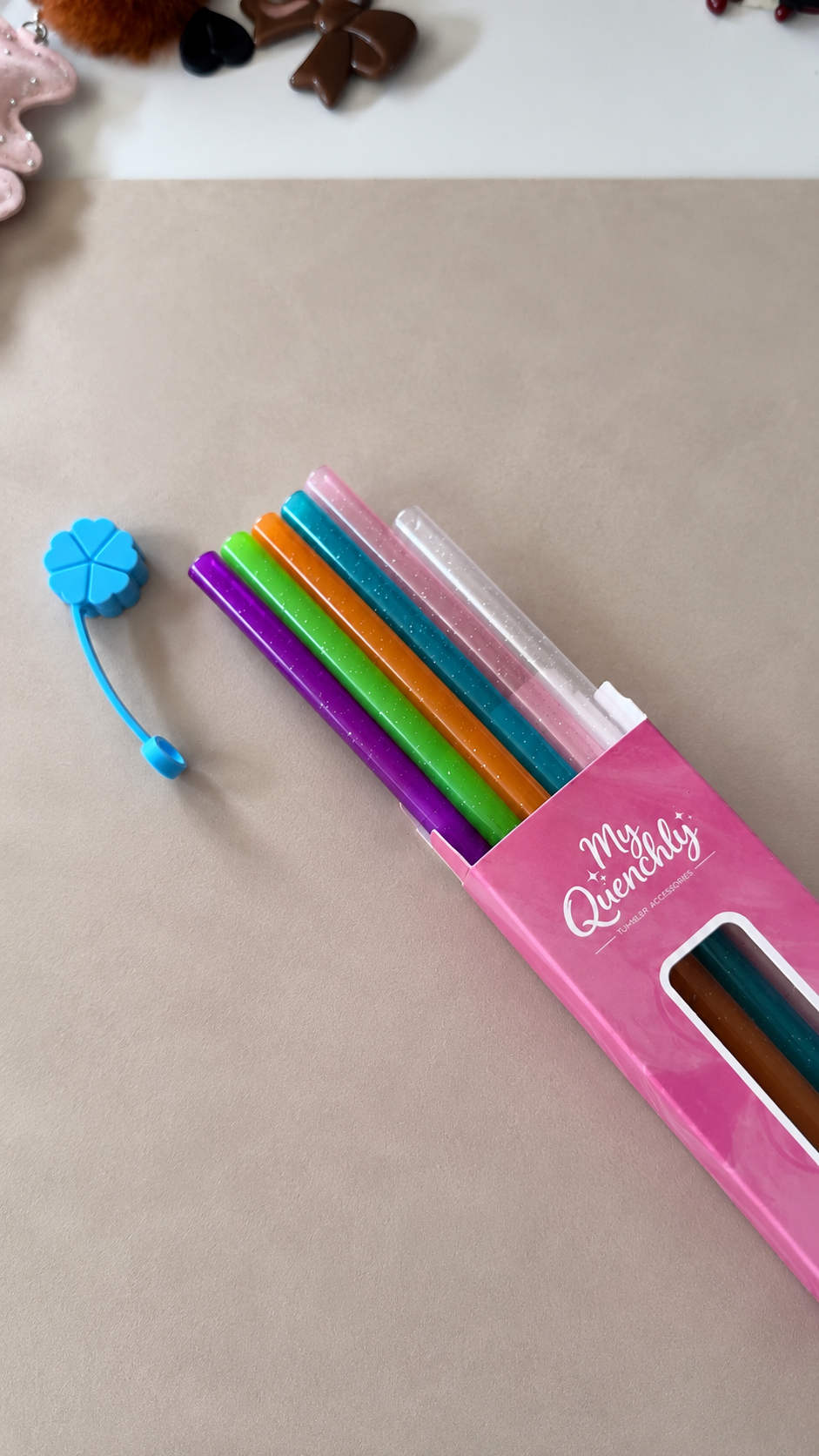Glitter Straw Set (6 Pack)